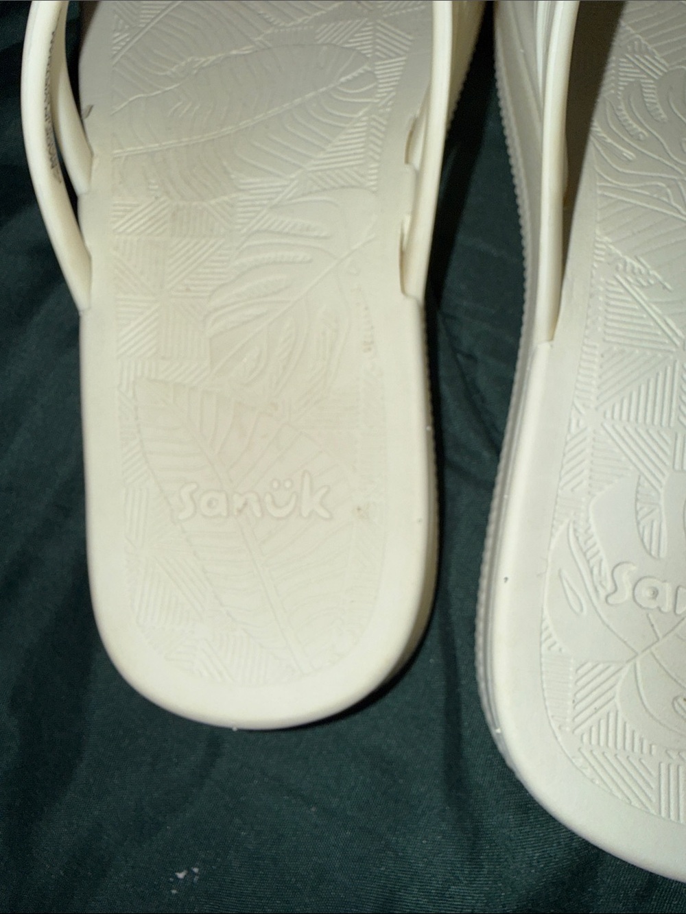 Sanuk Ivory Rhinestone-Embellished Thong Sandals - Picture 2 of 3